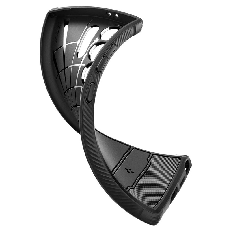 coque samsung galaxy s24 ultra rugged armor spigen noir mat