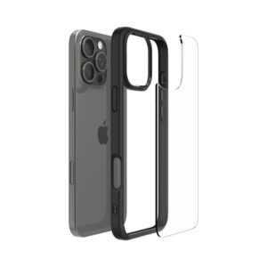 coque iphone 16 pro ultra hybrid spigen noir mat