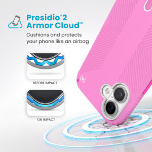 coque iphone 16 plus presidio2 grip speck rose