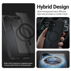 coque xiaomi 17 hybrid matte magnetic crong bleu