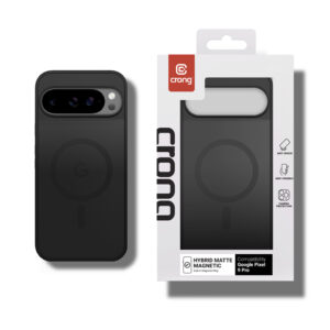 coque google pixel 9 pro hybrid matte magnetic crong noir
