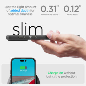 coque iphone 14 pro ultra hybrid spigen noir