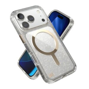 coque iphone 17 pro presidio lux speck disco gold metallic