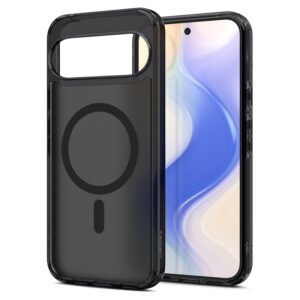 coque google pixel 10 pro xl ultra hybrid mag spigen noir givré