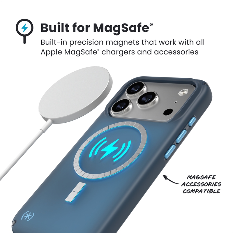 coque iphone 17 pro presidio lux speck bleu marine