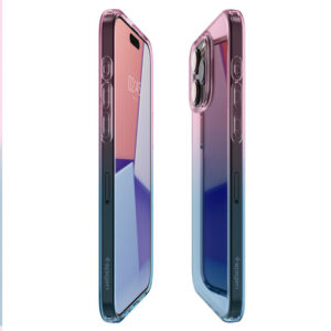 coque iphone 15 pro liquid crystal spigen rose digital
