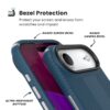 coque iphone air presidio2 grip speck bleu marine silver metallic