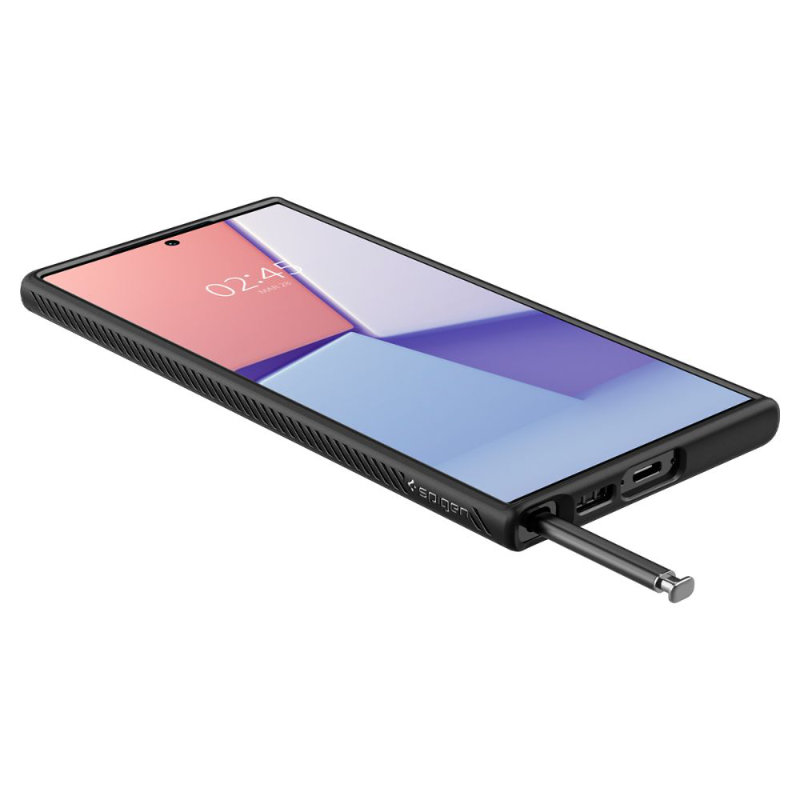 coque samsung galaxy s23 ultra liquid air spigen noir mat