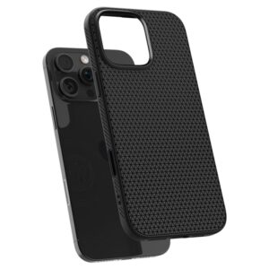 coque iphone 16 pro max liquid air spigen noir mat réf 9455