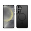 coque samsung galaxy s24 hybrid matte magnetic crong noir