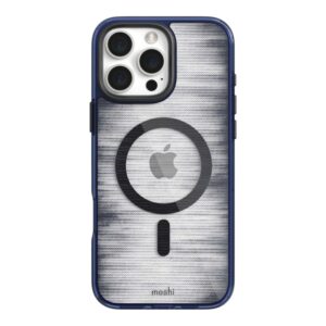 coque iphone 16 pro iglaze moshi bleu marine