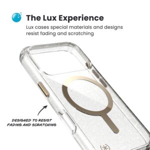 coque iphone 17 pro presidio lux speck disco gold metallic