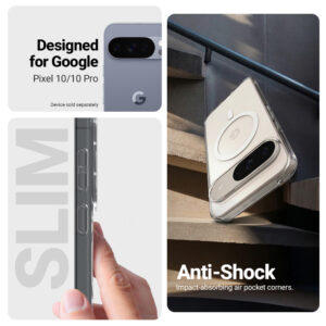 coque google pixel 10 hybrid clear magnetic crong transparent