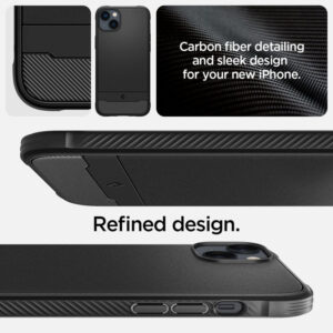 coque iphone 14 rugged armor mag spigen noir
