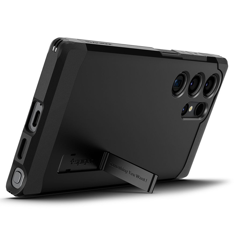 coque samsung galaxy s24 ultra tough armor spigen noir