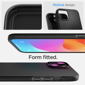 coque iphone 15 plus thin fit spigen noir