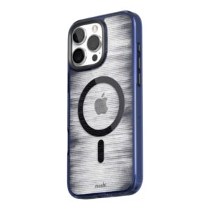 coque iphone 16 pro max iglaze moshi bleu marine