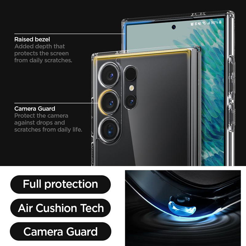 coque samsung galaxy s24 ultra ultra hybrid spigen transparent