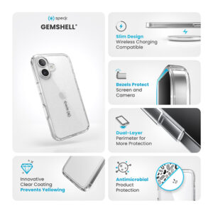 coque iphone 16 speck transparent