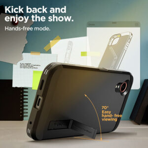 coque samsung galaxy xcover 7 tough armor spigen noir