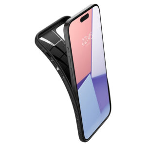 coque iphone 15 pro liquid air spigen noir mat