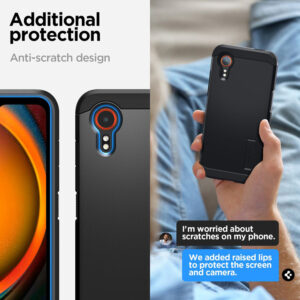 coque samsung galaxy xcover 7 tough armor spigen noir