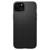 coque iphone 15 liquid air spigen noir mat
