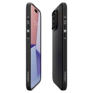 coque iphone 15 pro liquid air spigen noir mat