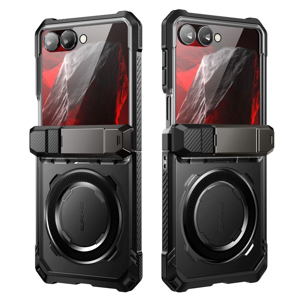 coque samsung galaxy z flip 8 ub grip mag magsafe supcase noir
