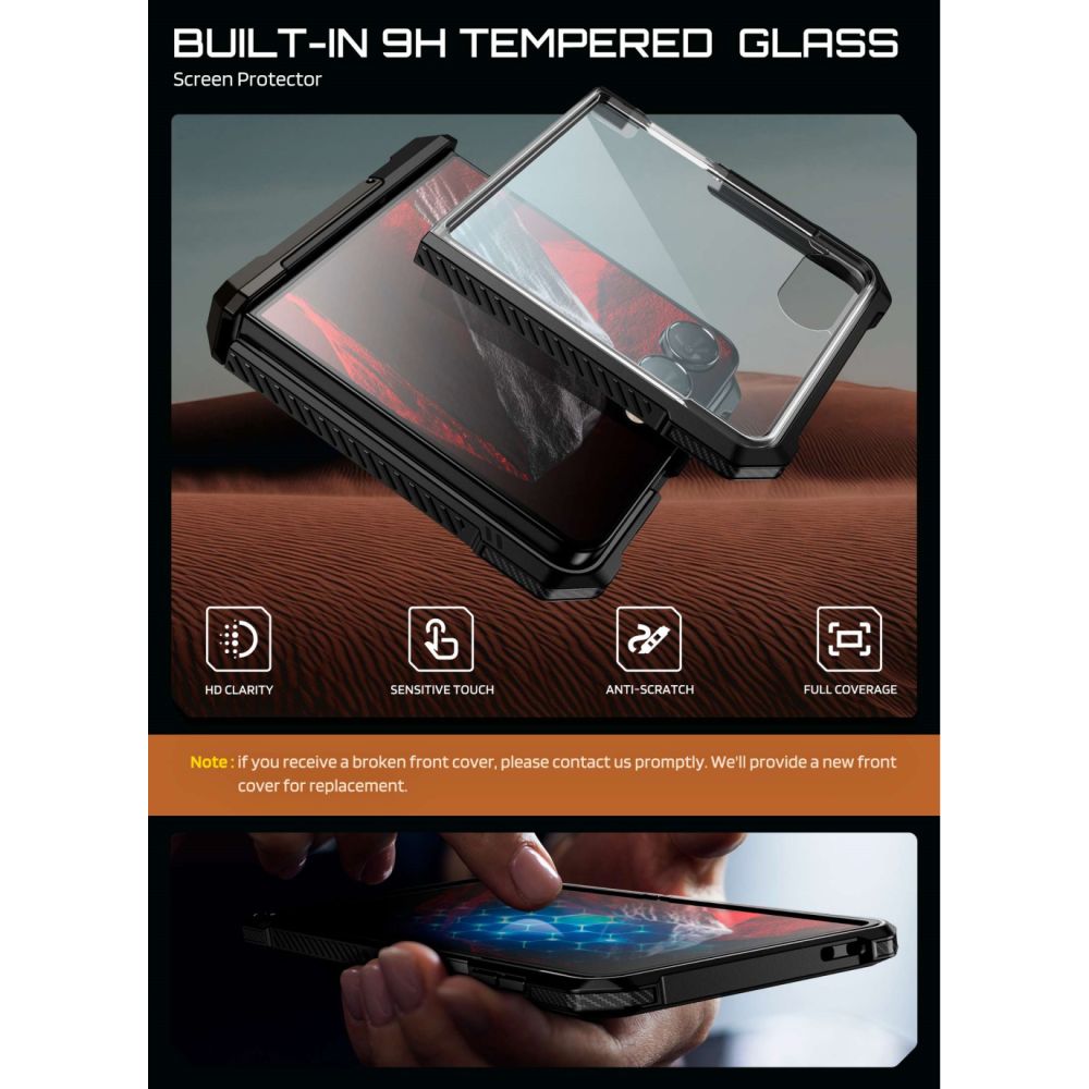 coque samsung galaxy z flip 8 ub grip mag magsafe supcase noir