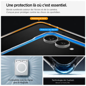 coque samsung galaxy z flip 8 ultra hybrid pro magsafe spigen transparente