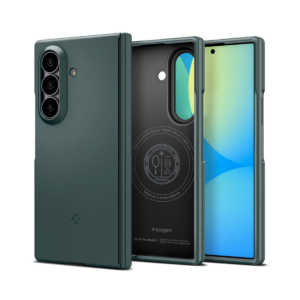 coque galaxy z fold 8 ultra spigen air fit pro magsafe verte gris
