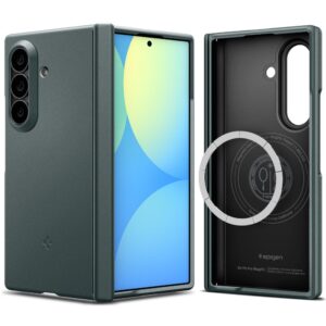 coque galaxy z fold 8 ultra spigen air fit pro magsafe verte gris
