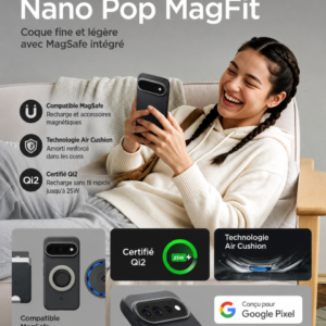 coque google pixel 11 pro xl spigen nano pop magsafe noir gris