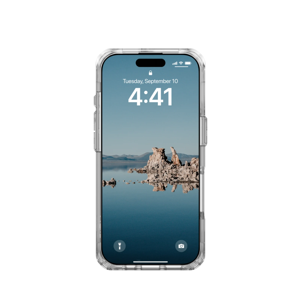 coque iphone 16 pro uag plyo magsafe ice/white