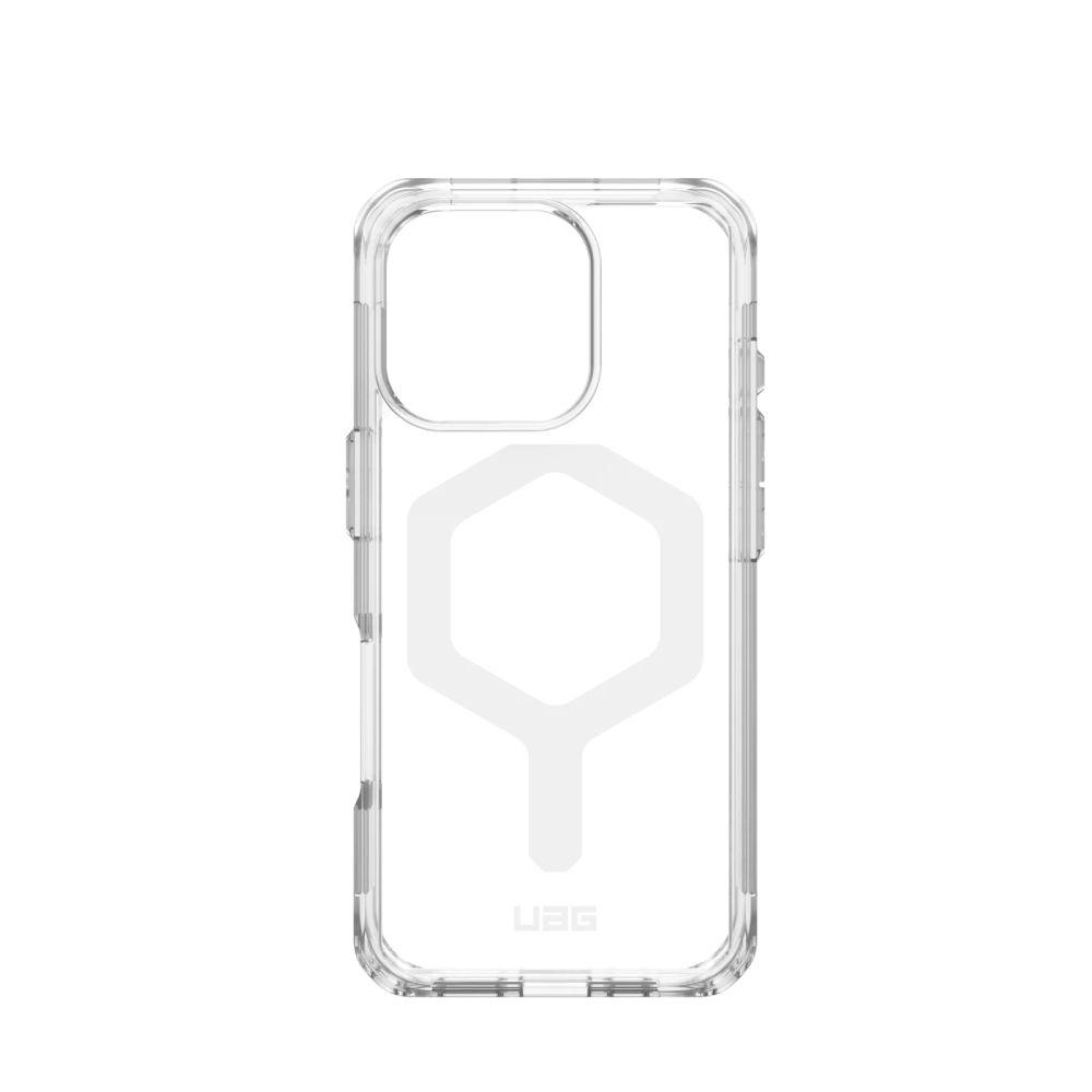 coque iphone 16 pro uag plyo magsafe ice/white