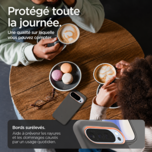 coque pixel 10 pro xl spigen nano pop magfit gris papaye