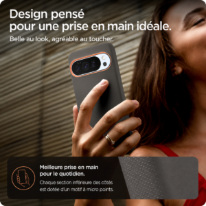coque pixel 10 pro xl spigen nano pop magfit gris papaye