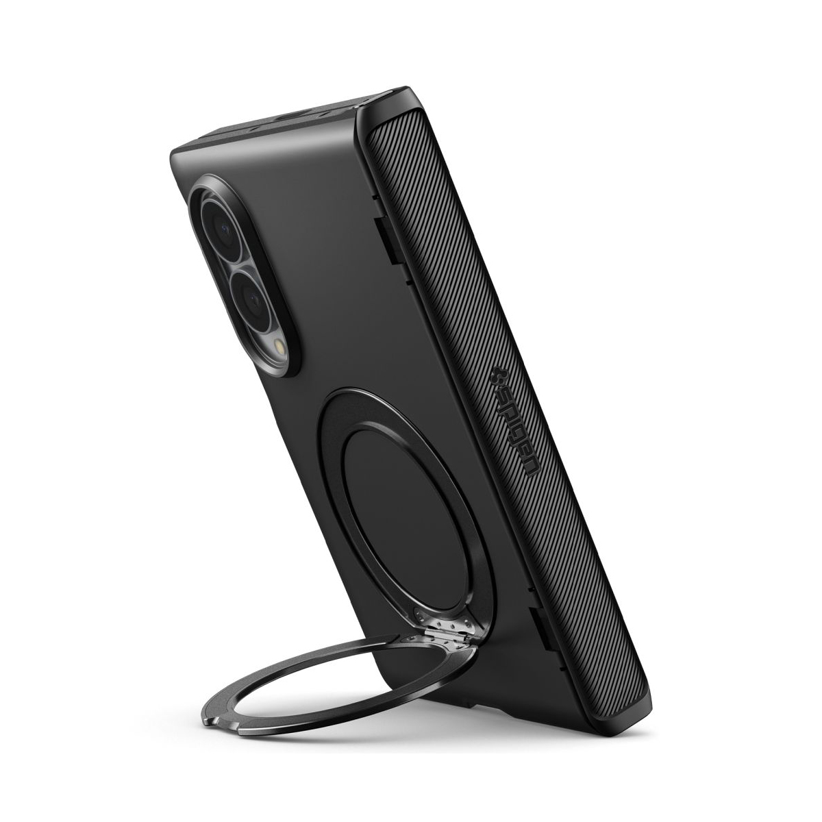 Vue arrière de la coque Spigen Slim Armor Pro S MagFit