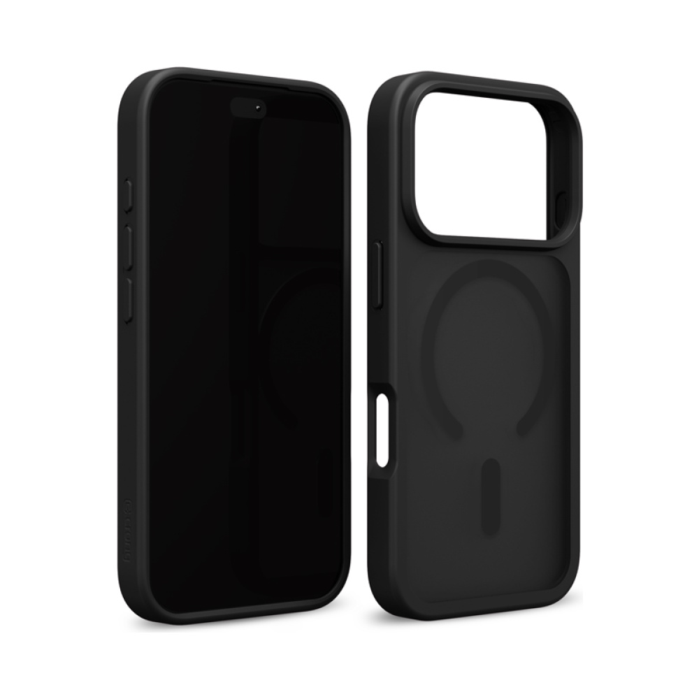 coque iphone 18 pro hybrid matte magnetic crong noir