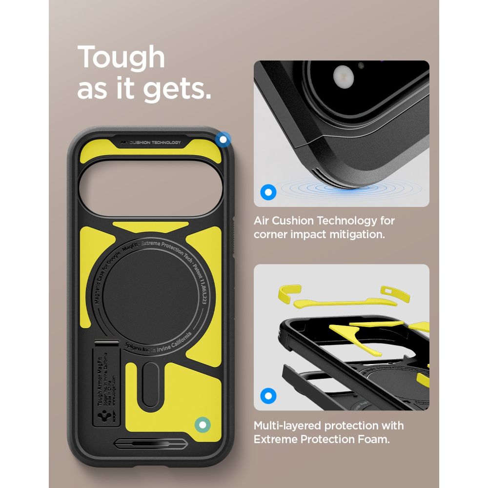 coque spigen tough armor mag magsafe google pixel 11 pro xl noir
