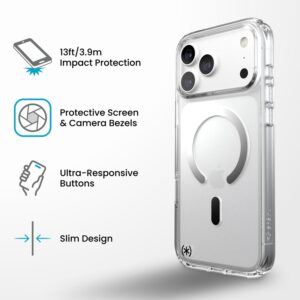 coque iphone 18 pro max presidio perfect clear magsafe speck transparent