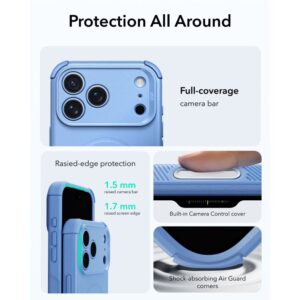 coque cyber tough magsafe pour iphone 18 pro max esr bleu ciel