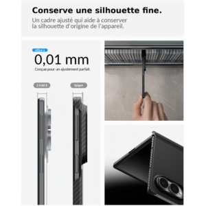 Coque Galaxy Z Fold 8 Spigen AirSkin Aramid MagSafe Black — visuel 4