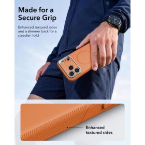 coque cyber tough magsafe avec béquille pour iphone 18 pro esr orange