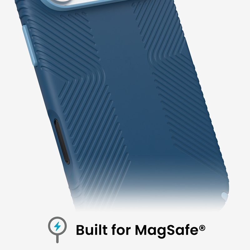 coque iphone 18 pro presidio2 grip magsafe speck bleu deep sea