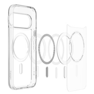 coque spigen ultra hybrid mag magsafe google pixel 11 pro xl transparent/blanc