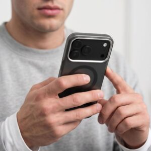 Coque MagZero MagSafe pour iPhone 18 Pro Tech-Protect Noir mat — visuel 9