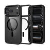 coque magmat magsafe cc pour iphone 18 pro tech protect noir et transparent