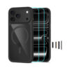 coque magone magsafe cc et verre trempé pour iphone 18 pro tech protect noir et transparent